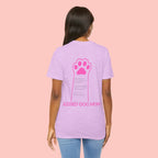 Blessed Dog Mom T-Shirt — Pink Paw Graphic Dog Lover Tee