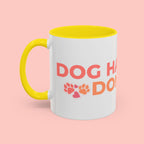 Accent Coffee Mug - "Growing Hair I Don't Care" Floral Script Coffee Mug