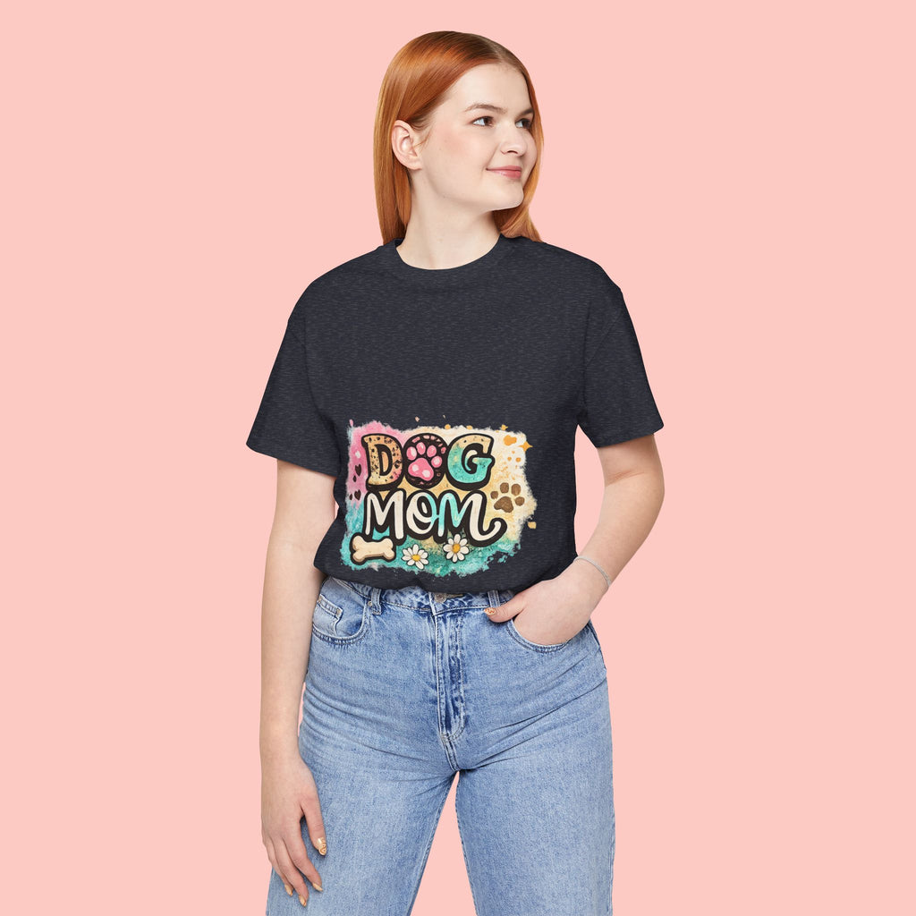 Dog Mom T-Shirt – Cute Paw Print Graphic Tee for Pet Lovers