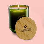 Engraved 14oz Scented Soy Candle — Personalized Wooden Lid Aromatherapy Candle
