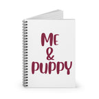 Me & Puppy Spiral Notebook — Cute Dog Lover Ruled Journal
