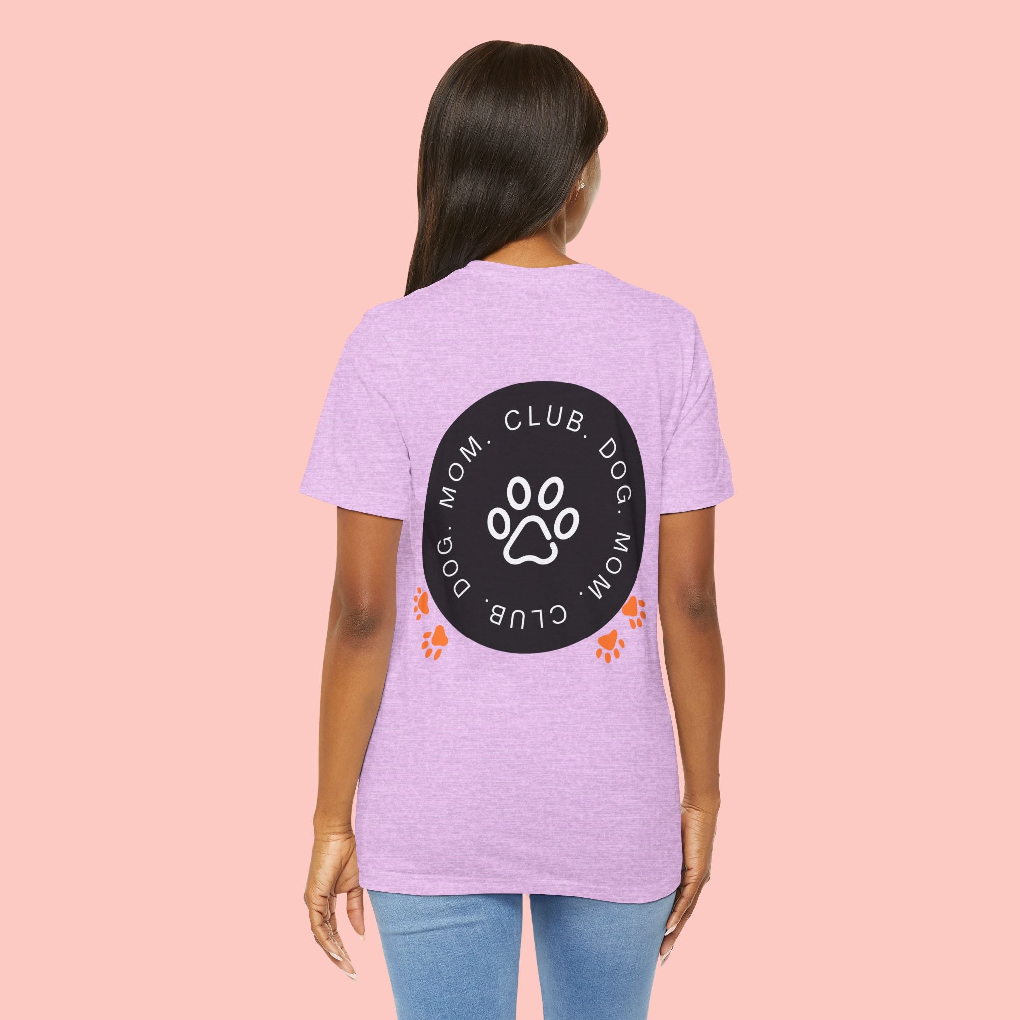 Dog Mom Club T-Shirt — Paw Print Graphic Tee for Pet Lovers