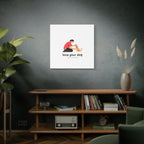 Canvas Wall Art - "Love Your Dog Like Your Baby" Pet Illustration