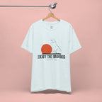Enjoy the Morning Dog T-Shirt — Graphic Sunrise Pet Lover Tee