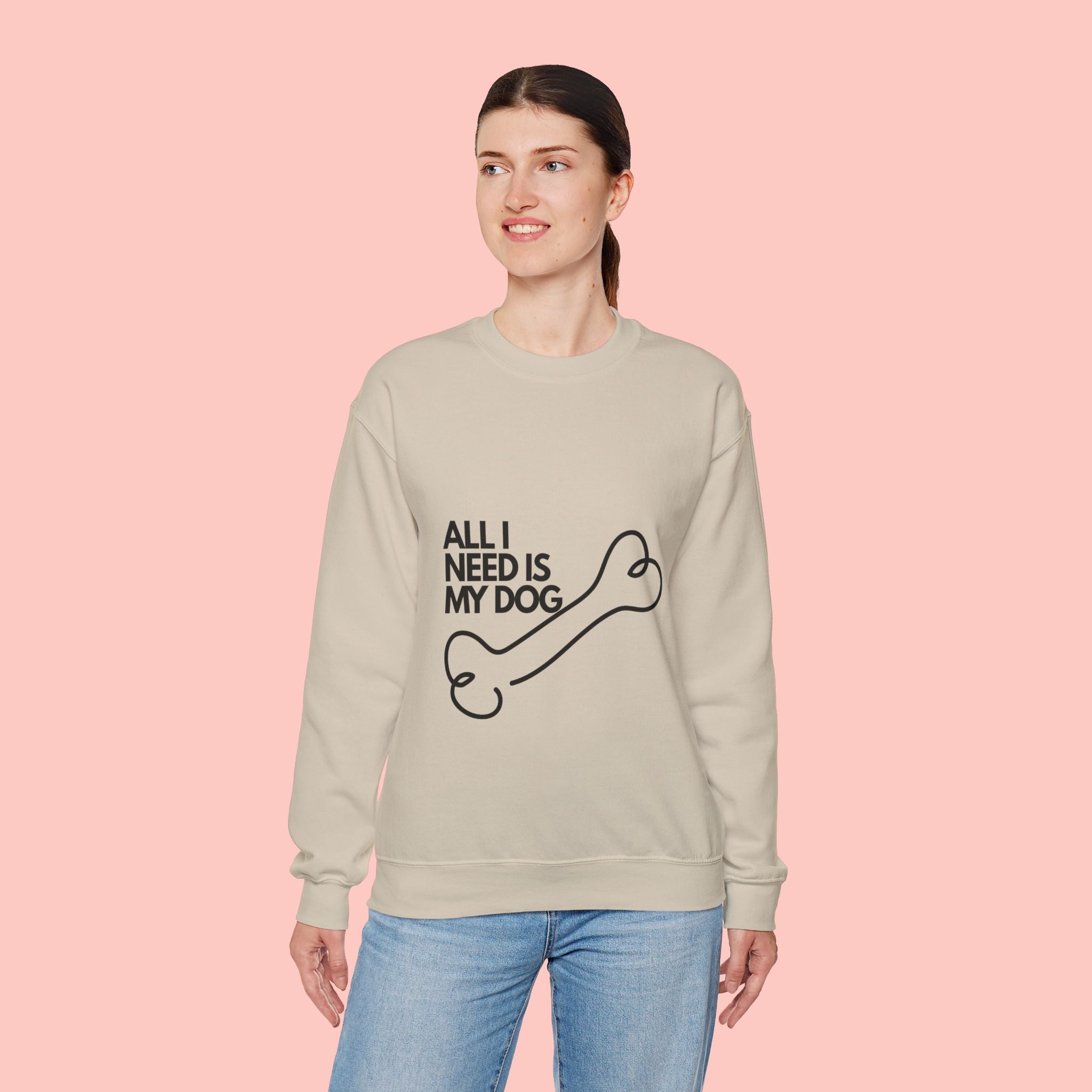 All I Need Is My Dog Sweatshirt — Cozy Dog Lover Crewneck