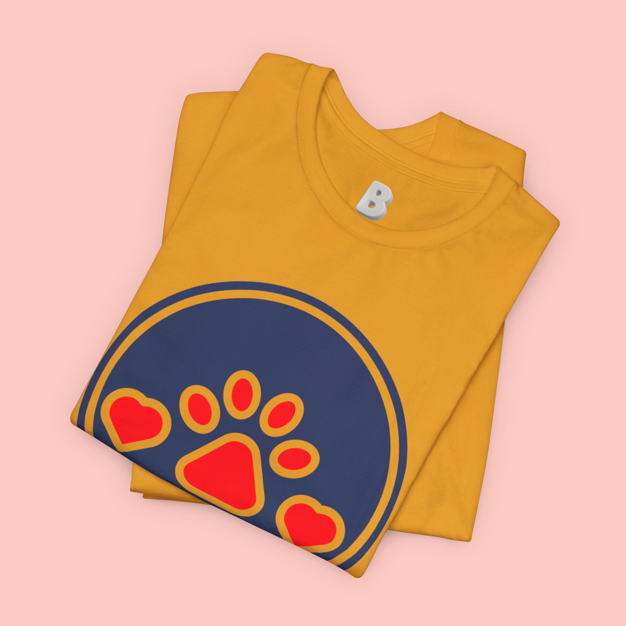 Dog Mama T-Shirt — Cute Paw & Heart Graphic Tee for Dog Lovers