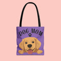 Dog Mom Tote Bag — Cute Golden Retriever Paw Print All-Over-Print Tote