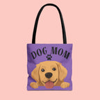 Dog Mom Tote Bag — Cute Golden Retriever Paw Print All-Over-Print Tote