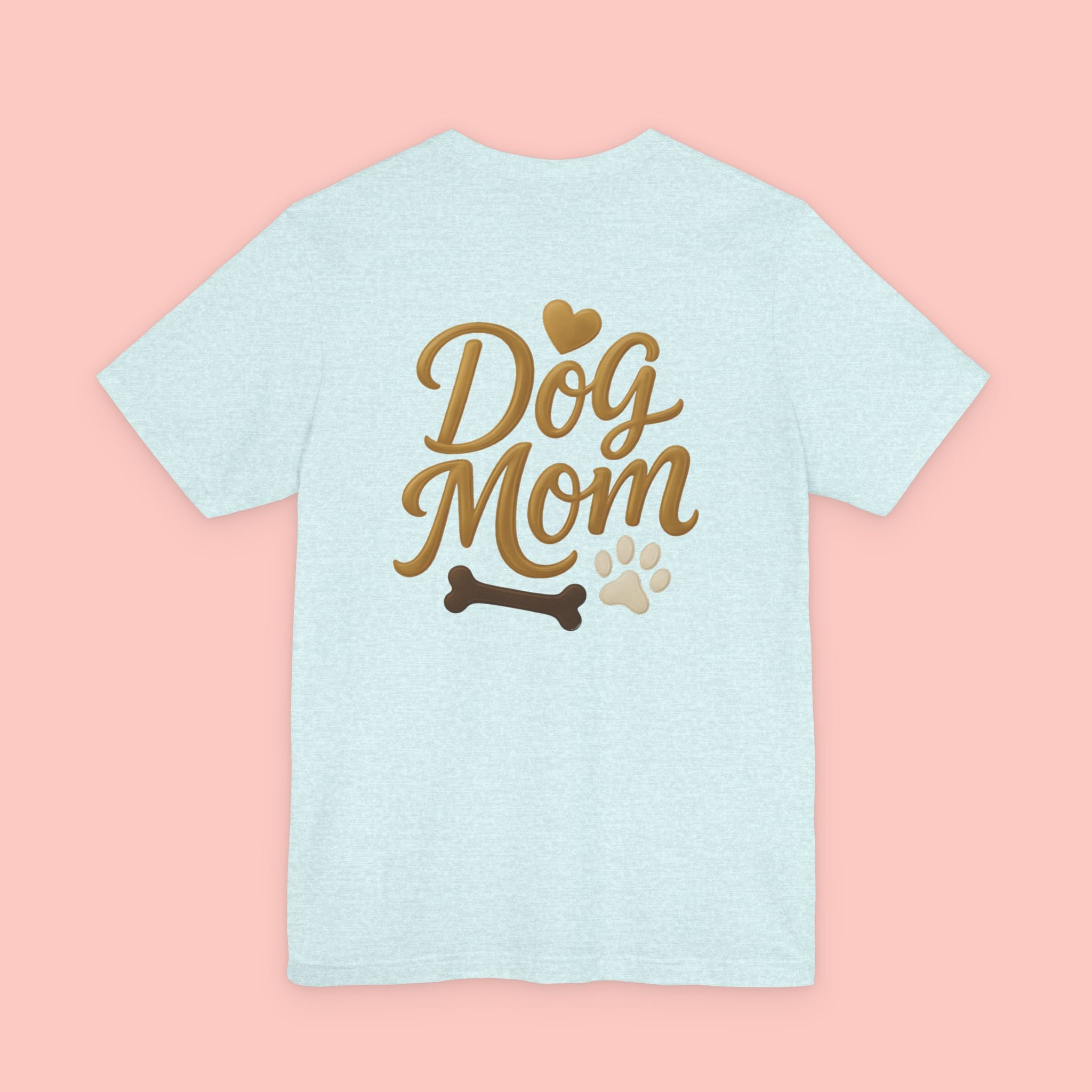 Dog Mom T-Shirt — Cute Paw & Bone Graphic Tee for Pet Lovers