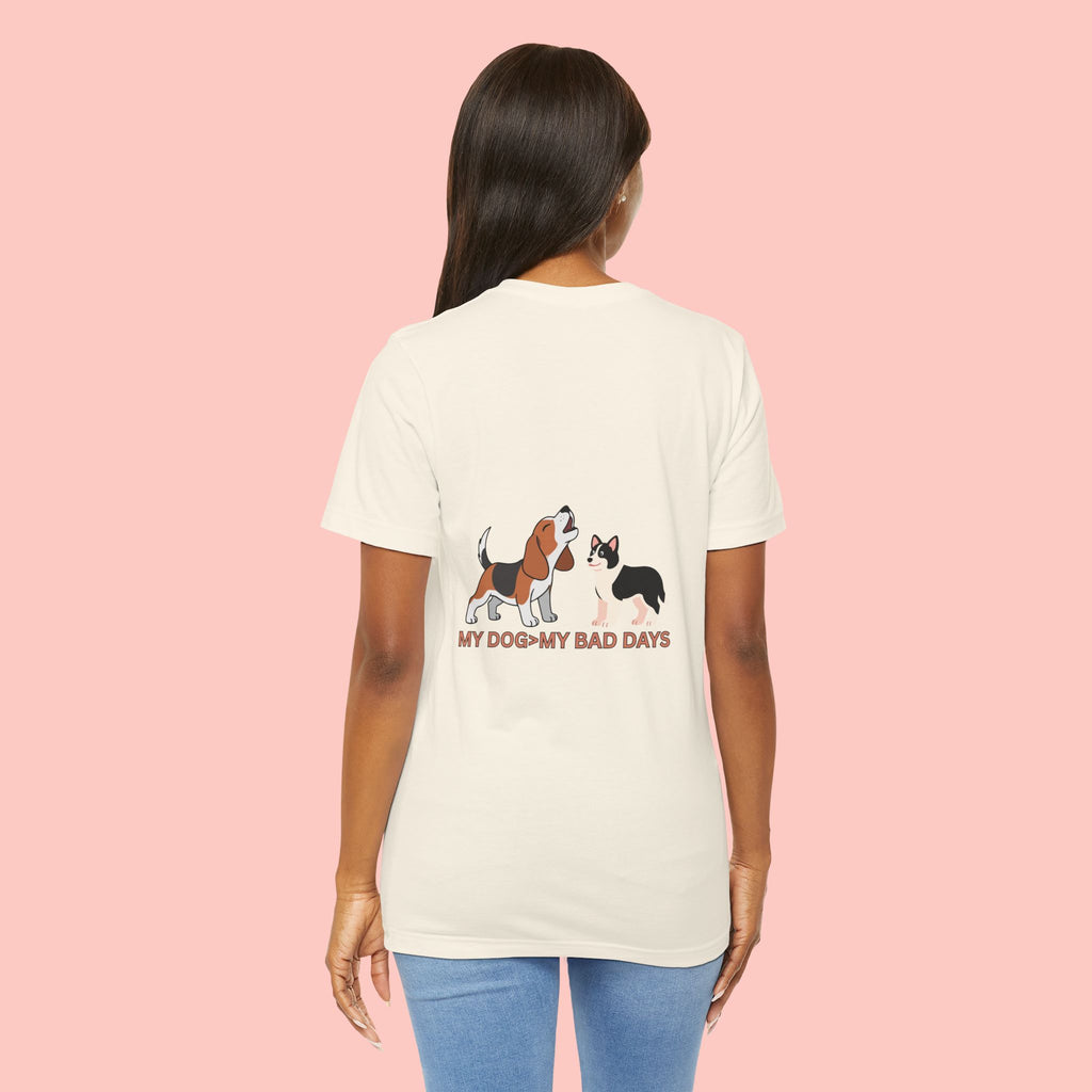 My Dog, My Bad Days T-Shirt — Cute Beagle & Husky Rescue Tee for Dog Lovers
