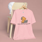 Zoom Meeting Approved Tee — Cute Puppy with Headset Laptop Graphic