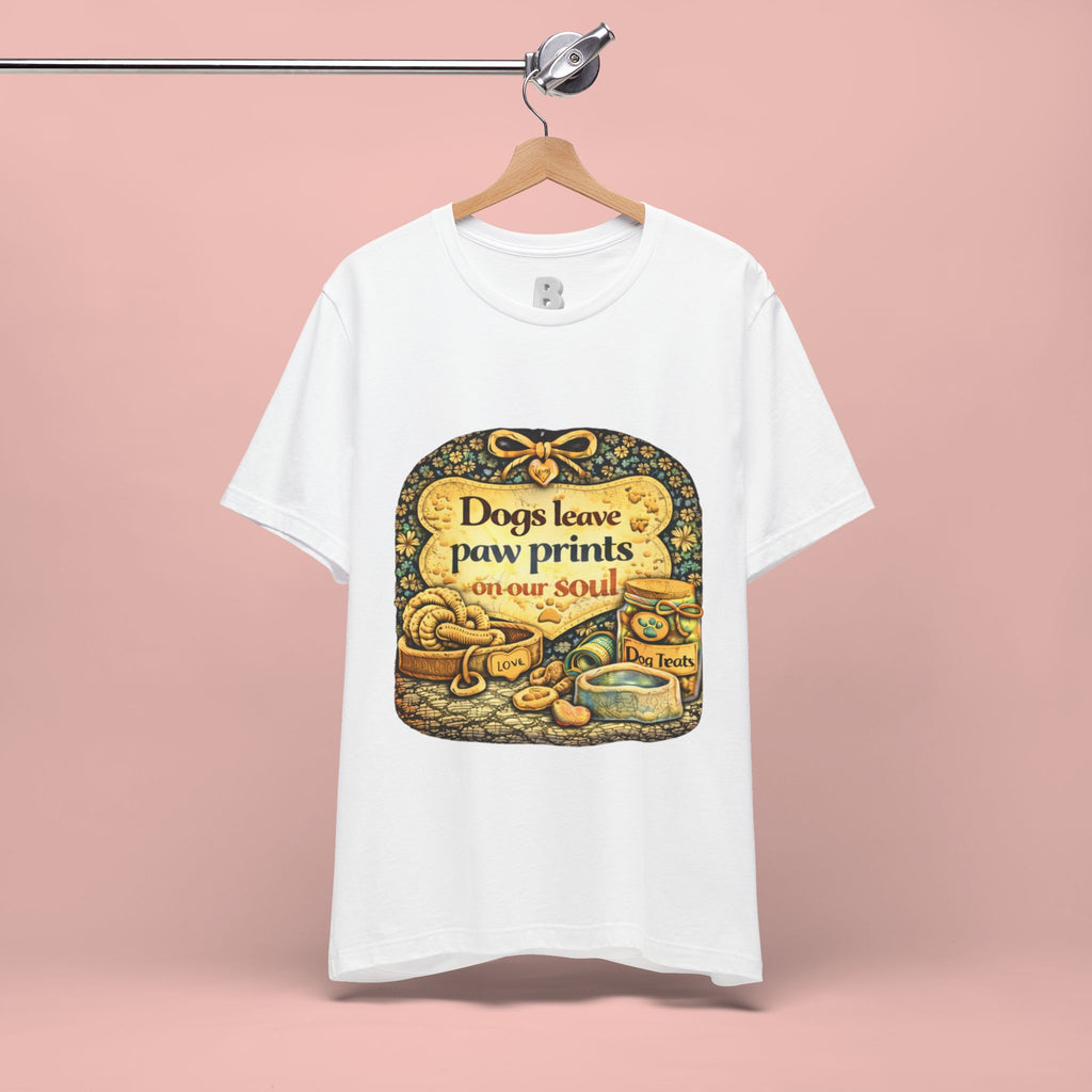 Dogs Leave Paw Prints Tee – Vintage Pet Lover T‑Shirt