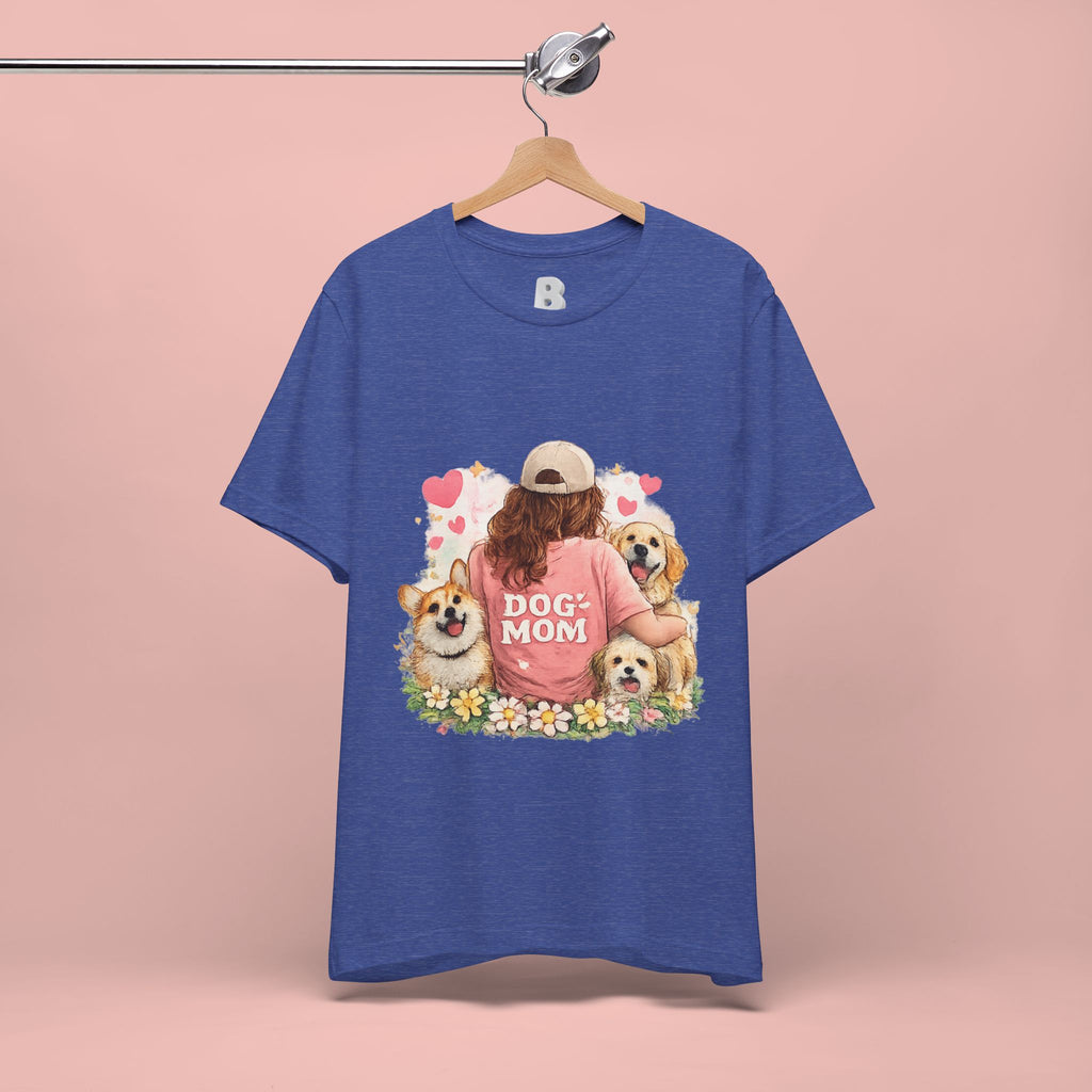 Dog Mom T-Shirt - Cute Woman with Dogs Graphic Tee