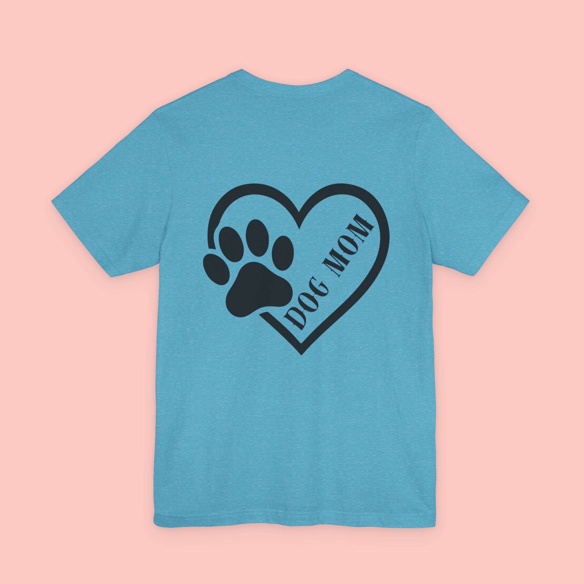 Dog Mom Heart Paw T-Shirt – Cute Pet Lover Tee
