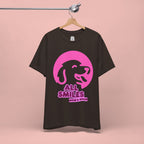 All Smiles Mom's Rules T-Shirt — Cute Pink Dog Graphic Tee for Moms & Pet Lovers