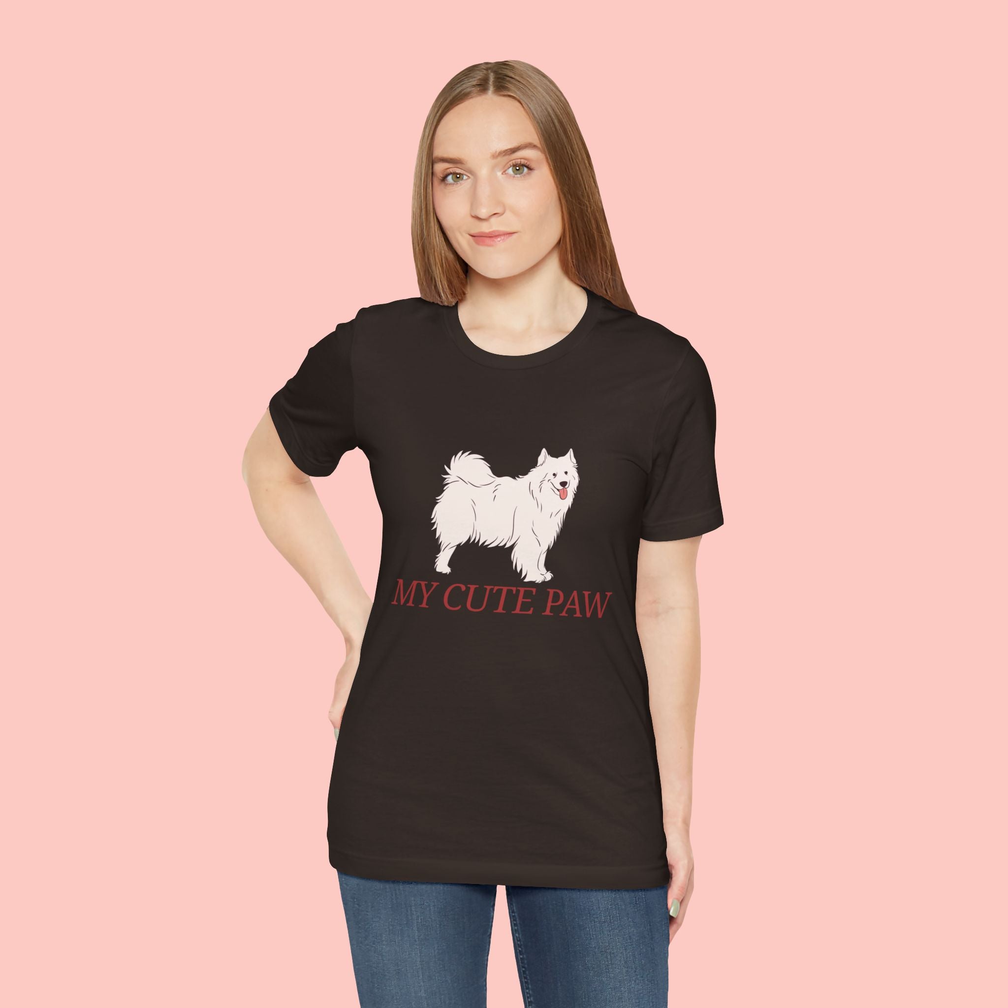 My Cute Paw Samoyed T‑Shirt — Cute Dog Graphic Tee for Pet Lovers