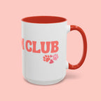 Mom Club Coffee Mug — Cute Paw Print Accent Mug for Dog Moms (11/15 oz)