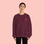 Proud Dog Mom Crewneck Sweatshirt — Retro Pink Graphic