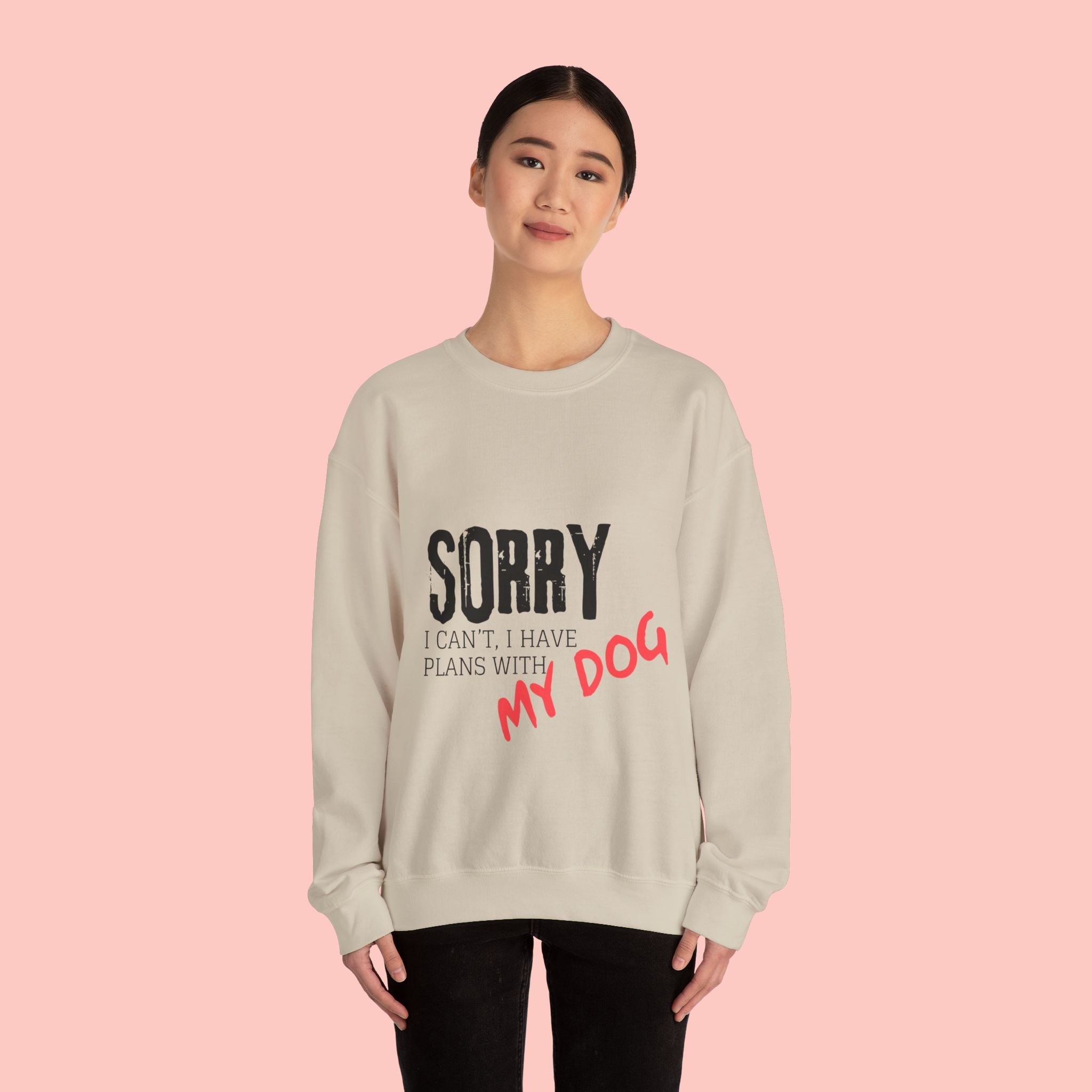 Sorry I Can't I Have Plans With My Dog Sweatshirt