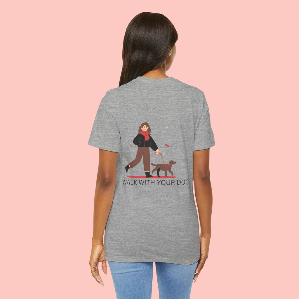 Walk With Your Dog T‑Shirt — Cute Dog Walking Graphic Tee