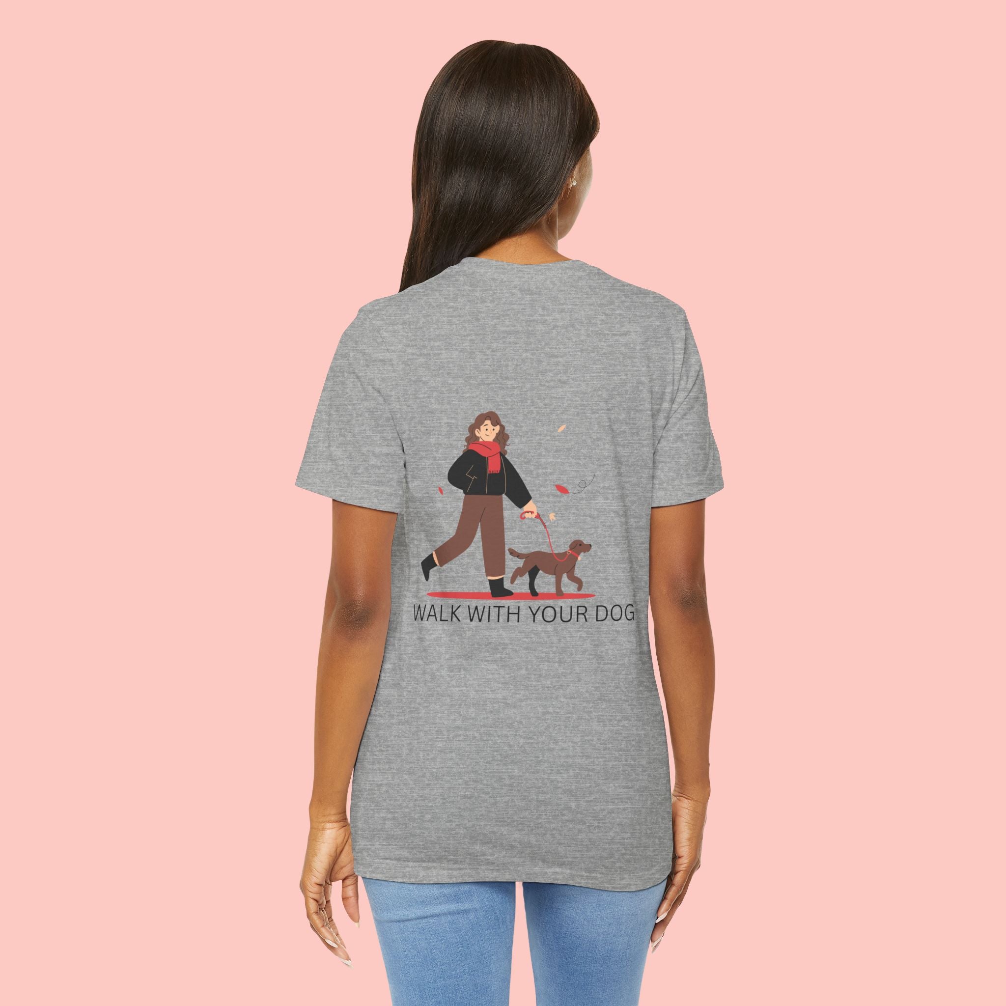 Walk With Your Dog T‑Shirt — Cute Dog Walking Graphic Tee
