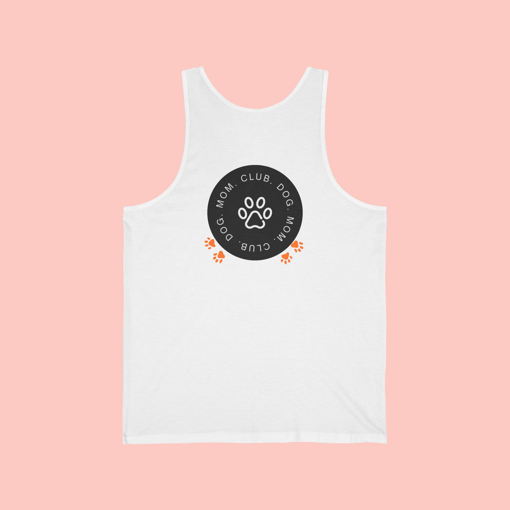 Dog Mom Club Tank Top — Paw Print Graphic Women’s Pet Lover Shirt
