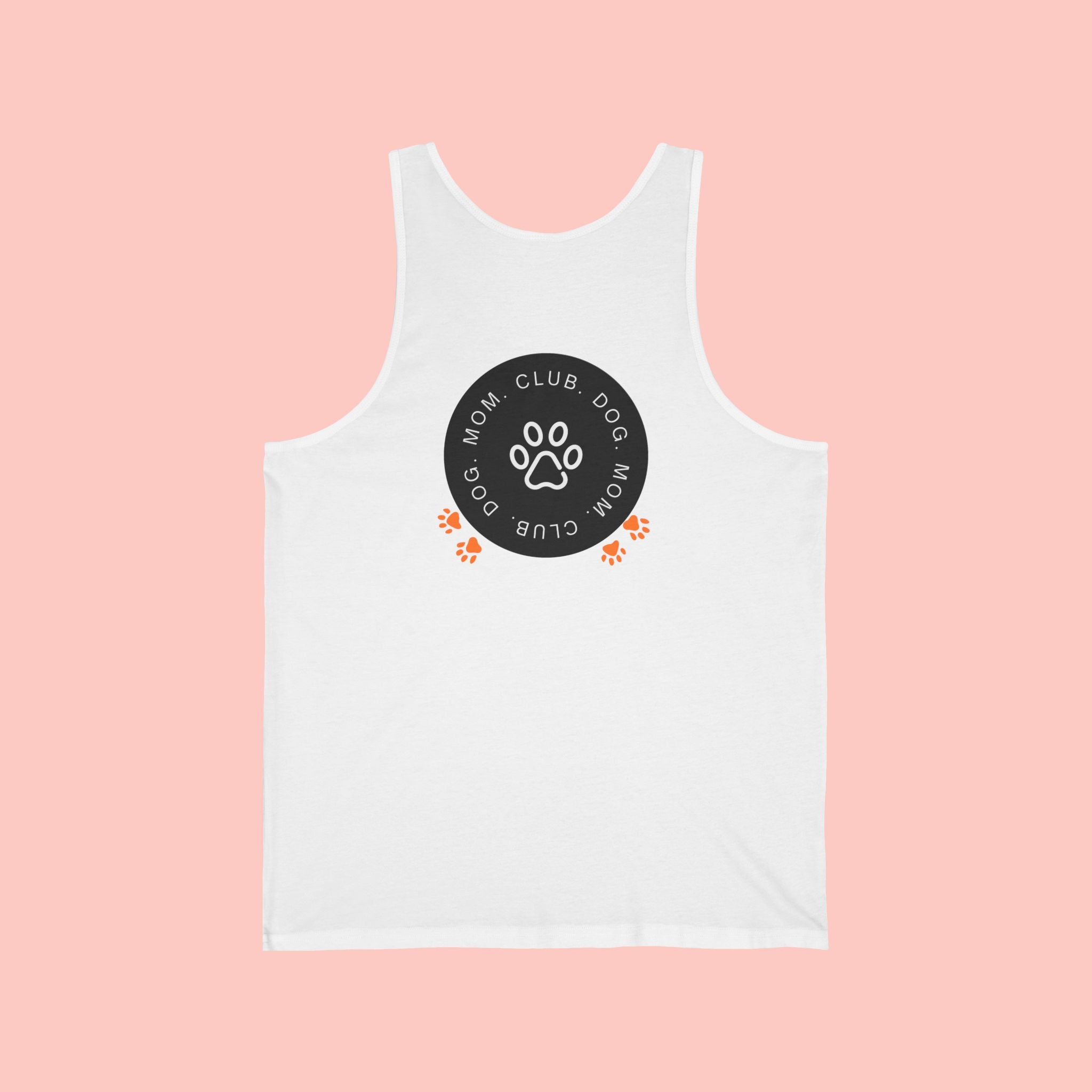 Dog Mom Club Tank Top — Paw Print Graphic Women’s Pet Lover Shirt
