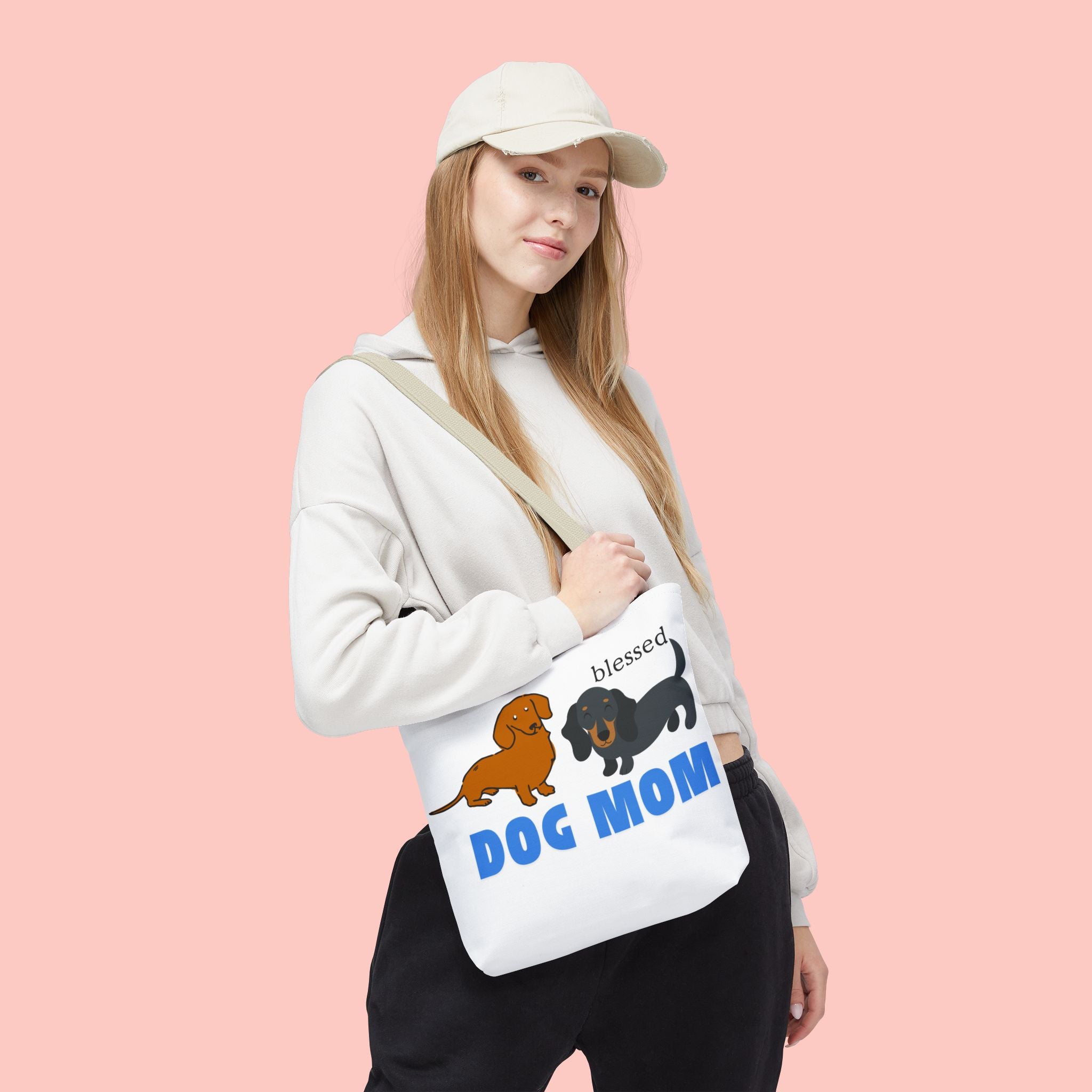 Dog Mom Tote Bag — Blessed Dachshund Design