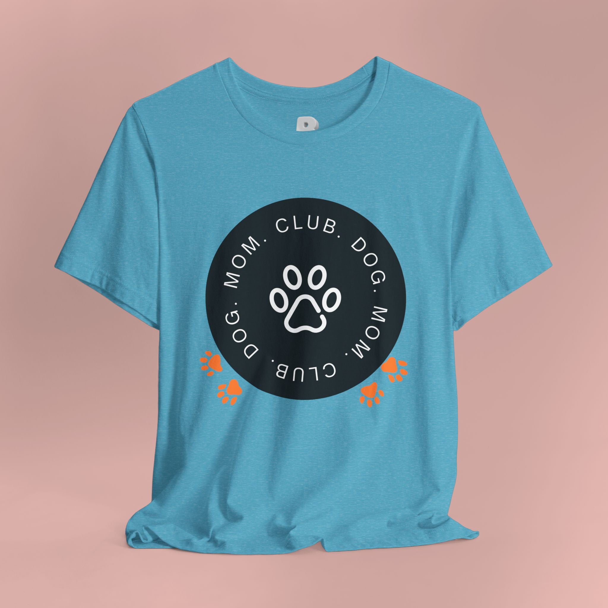 Dog Mom Club T-Shirt — Paw Print Graphic Tee for Pet Lovers