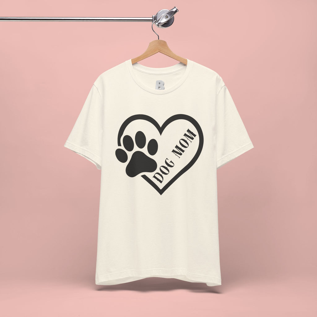 Dog Mom Heart Paw T-Shirt