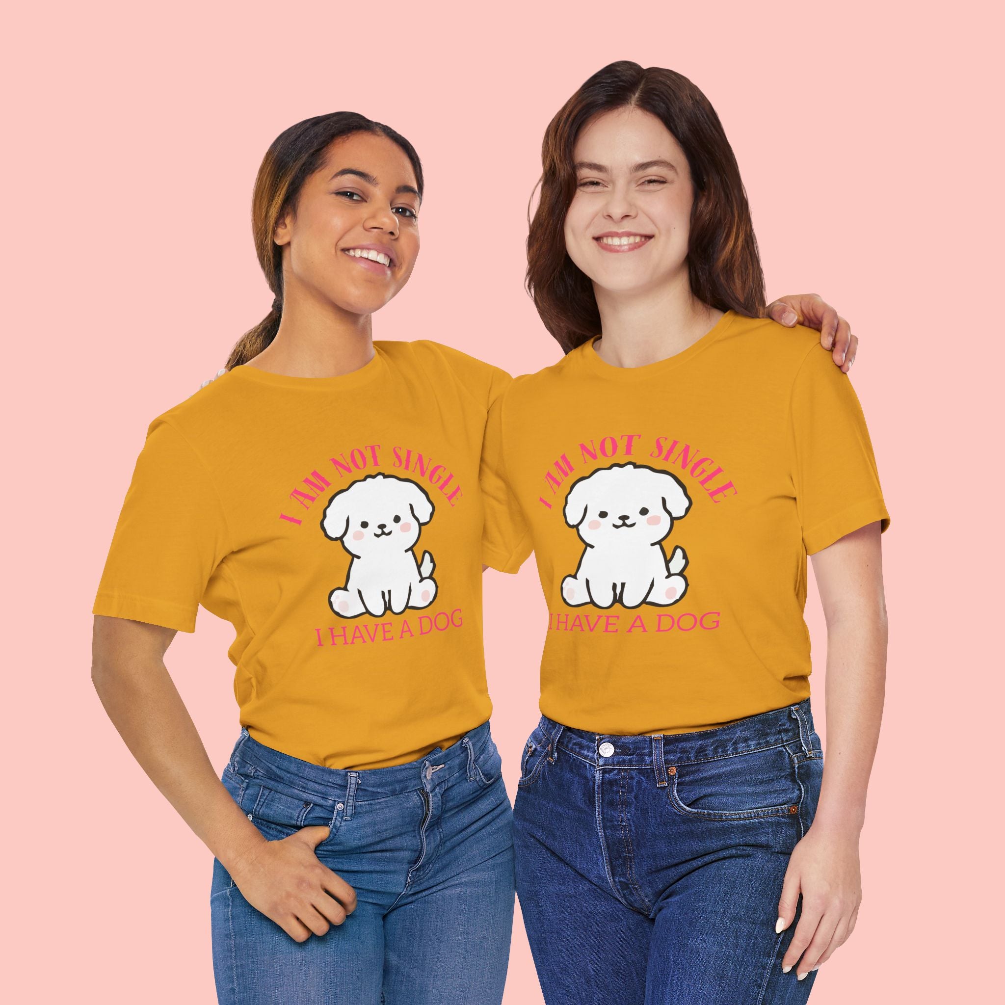 Dog Lover T-Shirt — “I Am Not Single I Have a Dog” Cute Puppy Tee
