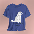 Mom Makes Me Happy Dog T-Shirt