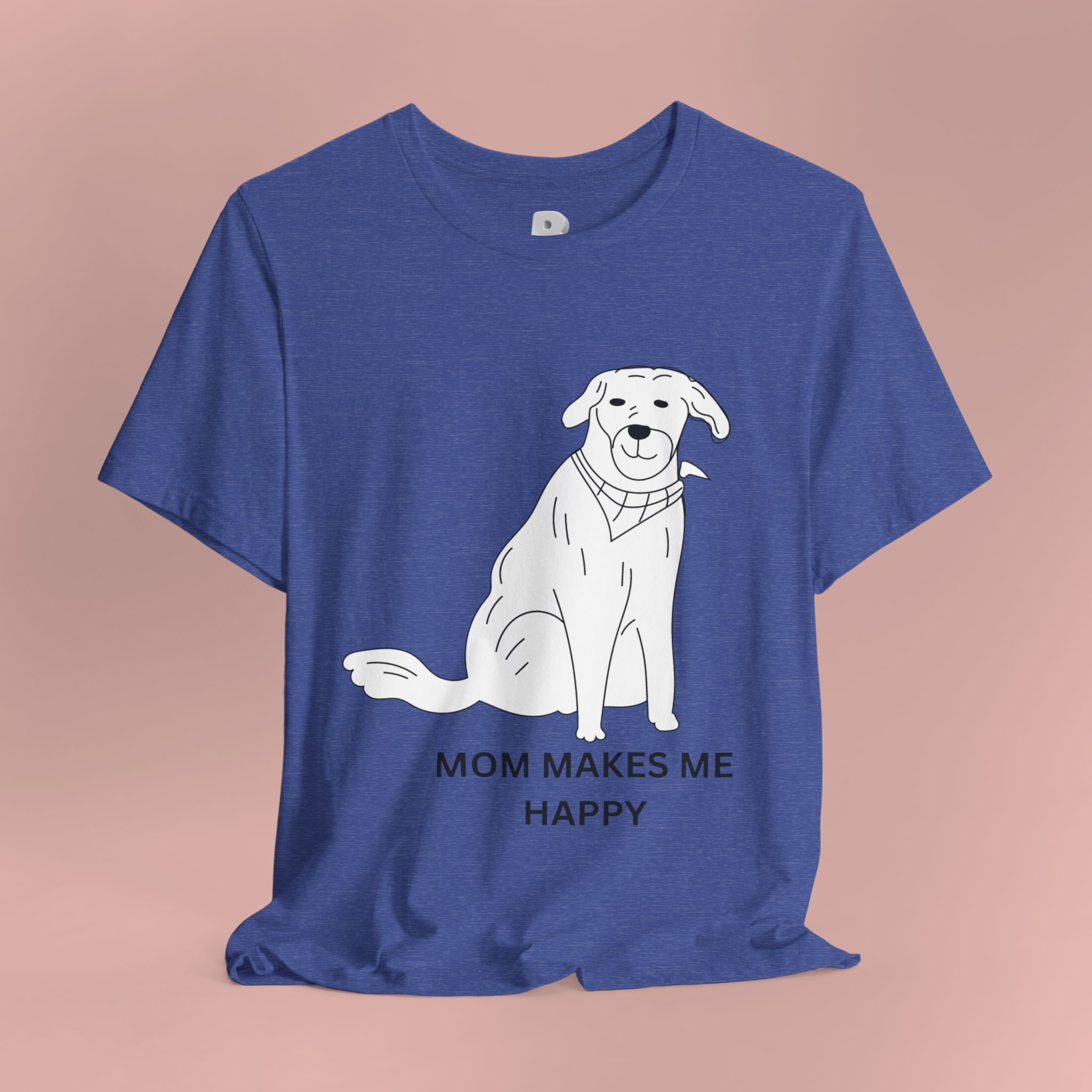 Mom Makes Me Happy Dog T-Shirt