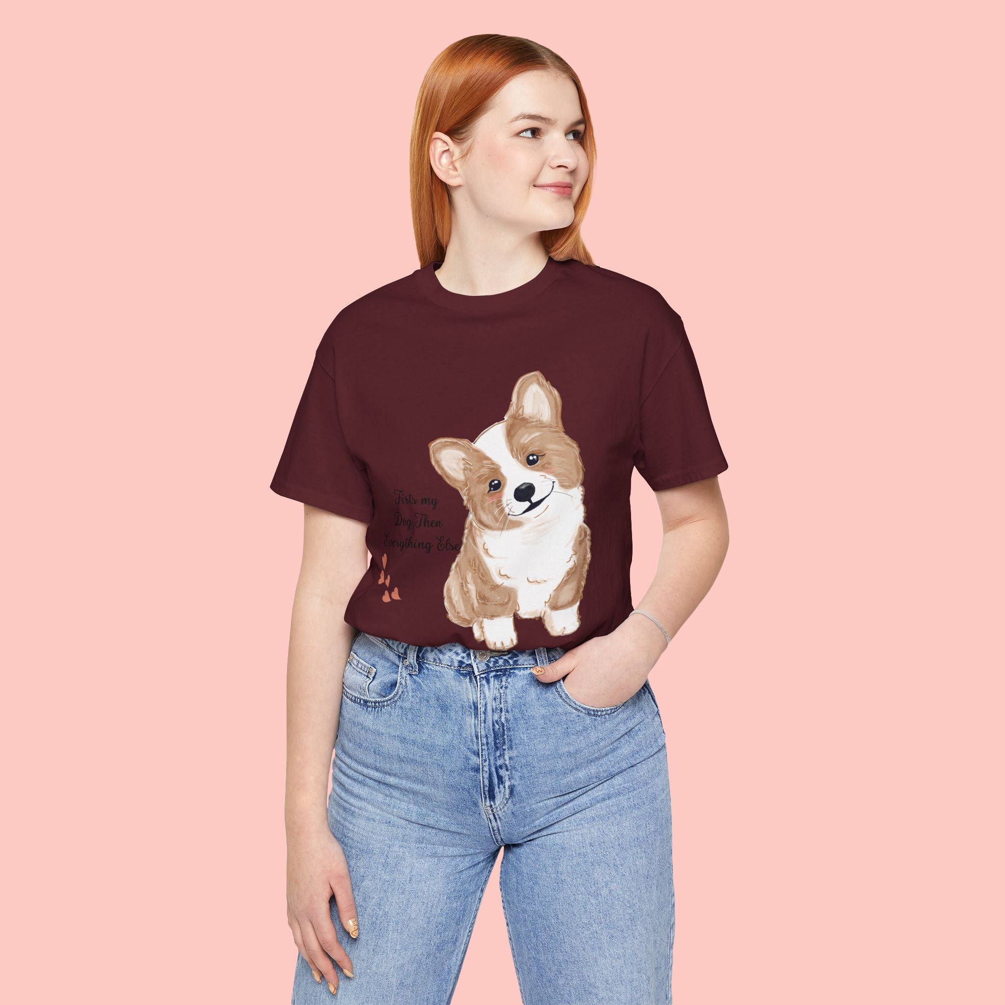 Corgi Love T-Shirt — "This my dog, then everything else" Cute Pet Tee