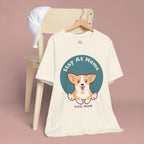 Stay At Home Dog Mom T-Shirt — Cute Corgi Graphic Tee