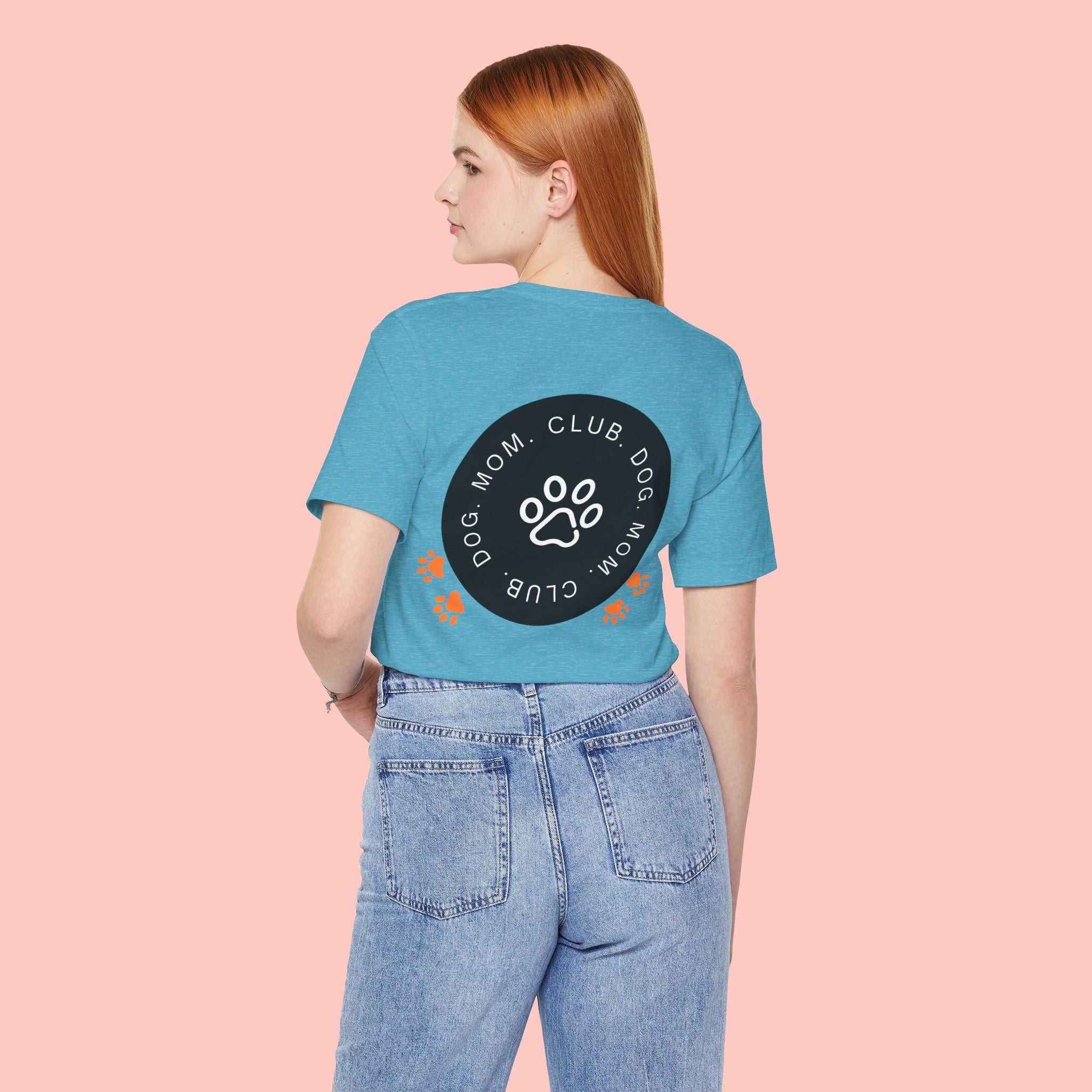 Dog Mom Club T-Shirt — Paw Print Graphic Tee for Pet Lovers
