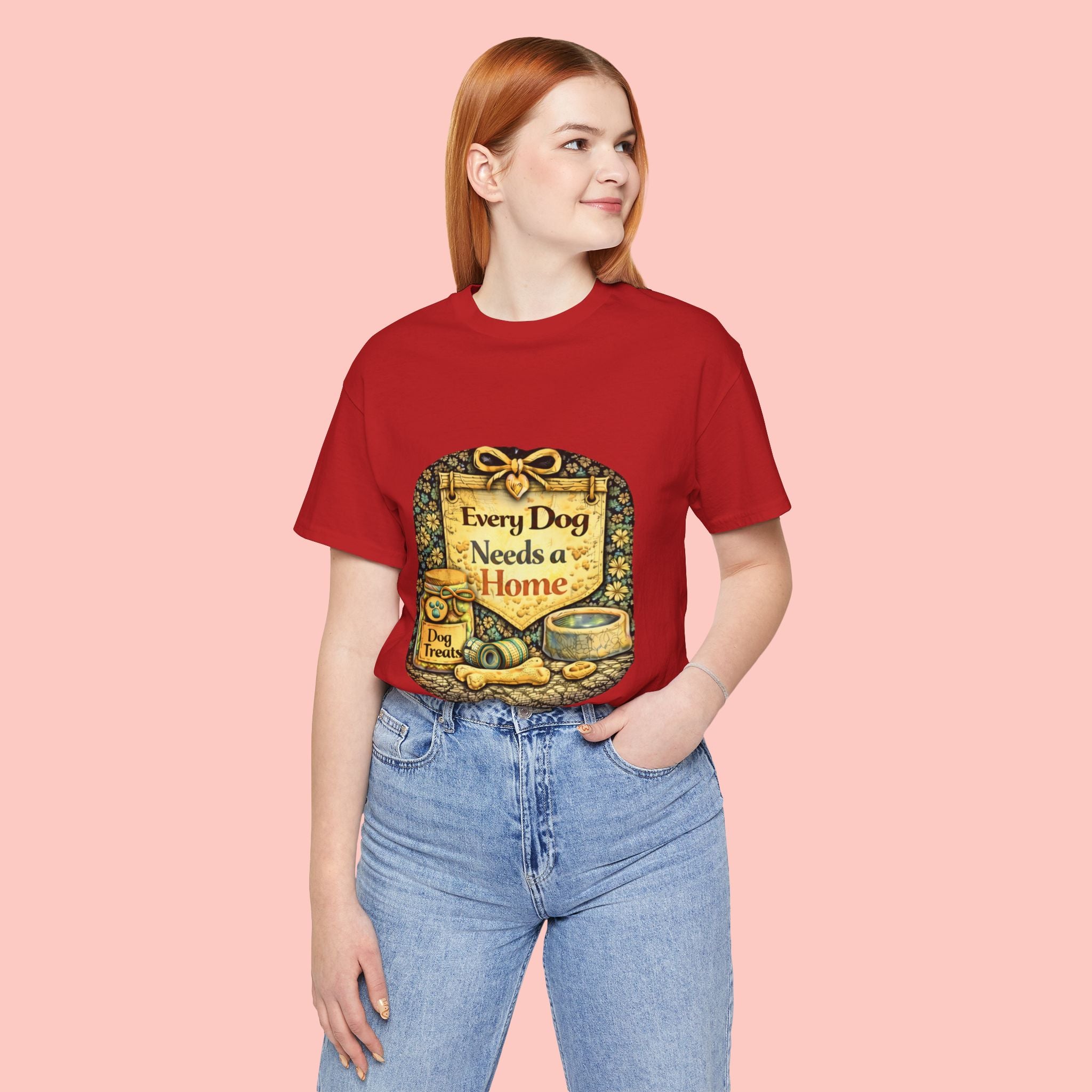 Dog Rescue Tee — "Every Dog Needs a Home" Shelter Support T-Shirt