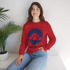 Dog Mama Crewneck Sweatshirt — Cute Paw Print Graphic for Dog Lovers