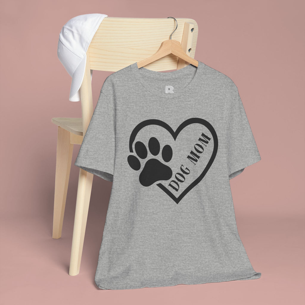 Dog Mom Heart Paw T-Shirt