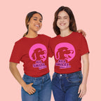All Smiles Mom's Rules T-Shirt — Cute Pink Dog Graphic Tee for Moms & Pet Lovers