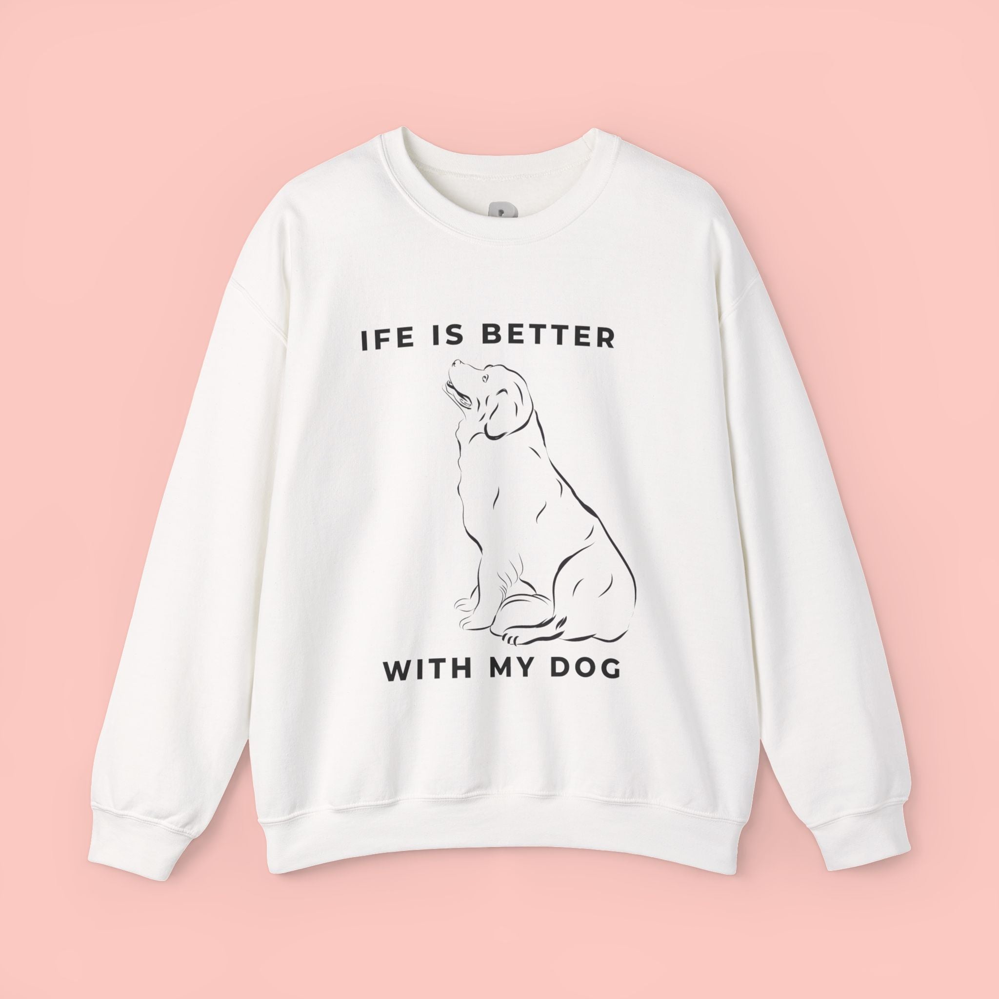 Dog Mom Sweatshirt – 'Dog Mom' Polaroid Graphic Crewneck