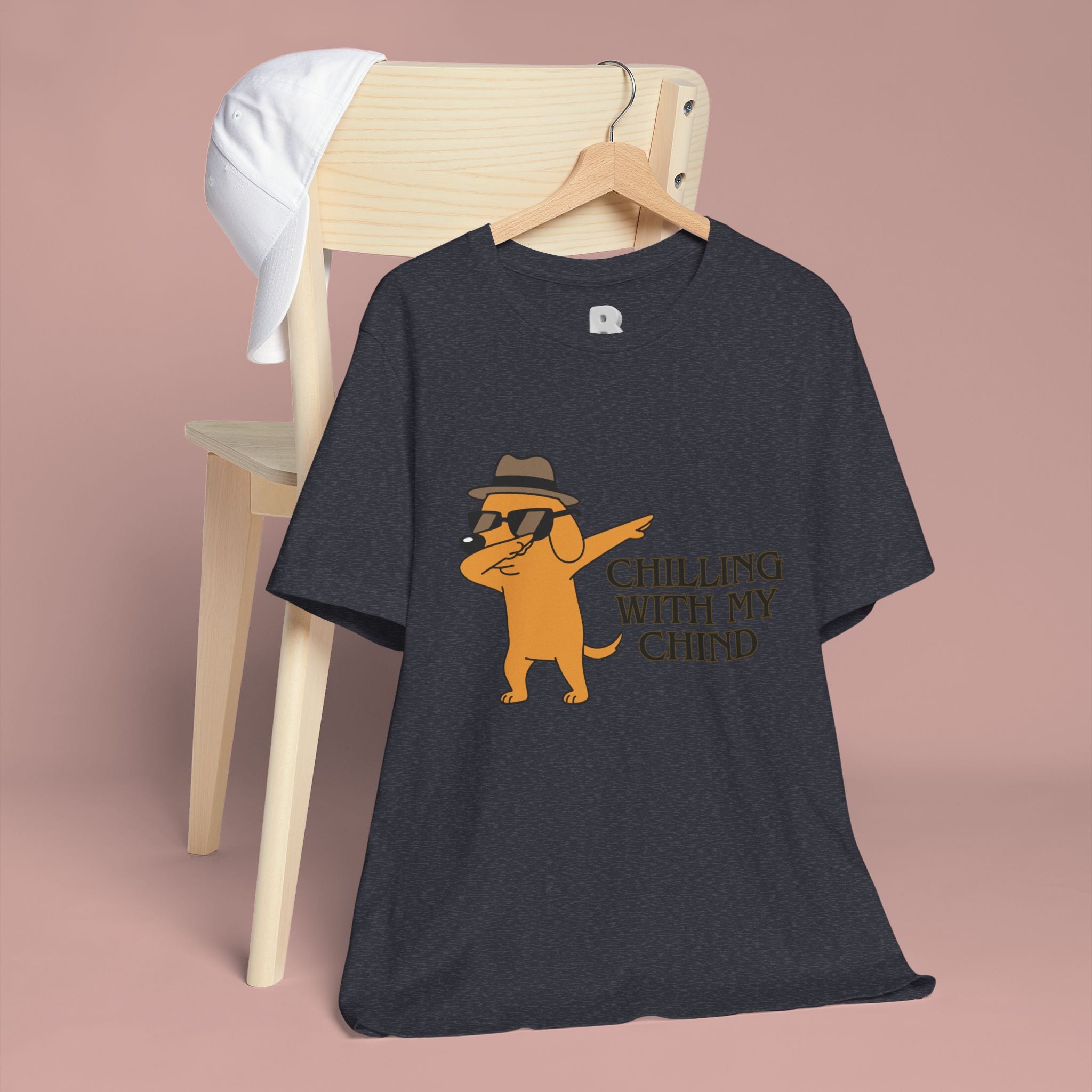 Chilling With My Chind T-Shirt — Funny Dabbing Cat Graphic Tee
