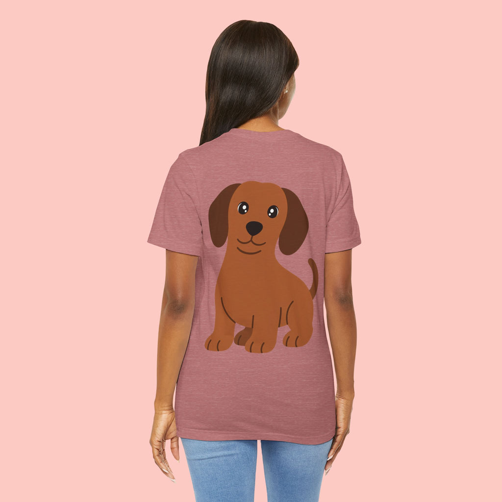 Dachshund Graphic Tee - Cute Brown Sausage Dog T-Shirt