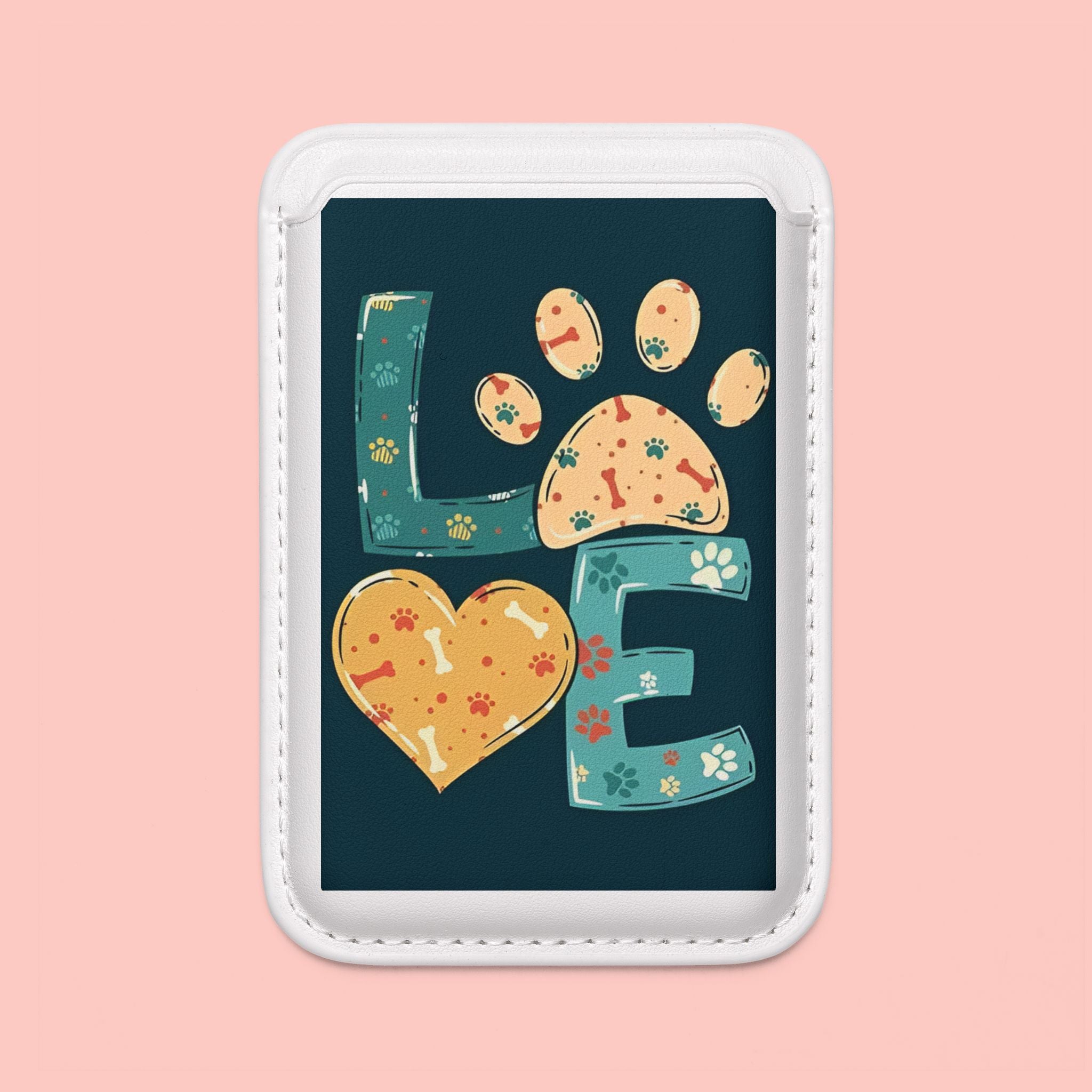Paw Love Vegan MagSafe Wallet — Card Holder for Pet Lovers