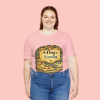 A Dog Is Family T-Shirt - Vintage Pet Lover Tee