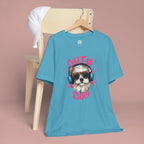 Cute Dog Tee — Headphones Puppy Graphic T-Shirt