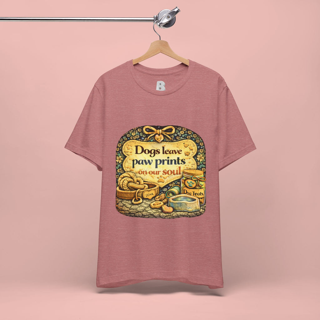 Dogs Leave Paw Prints Tee – Vintage Pet Lover T‑Shirt