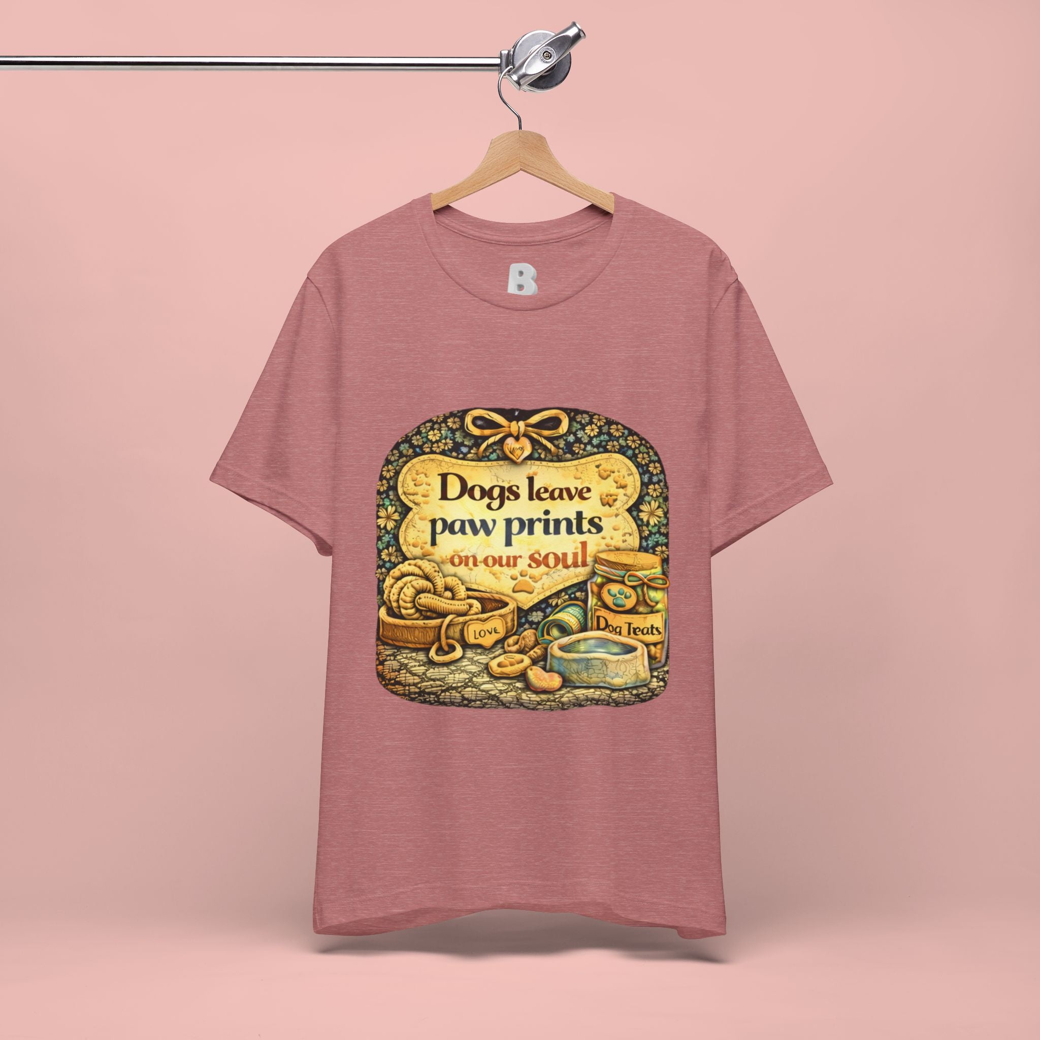Dogs Leave Paw Prints Tee – Vintage Pet Lover T‑Shirt