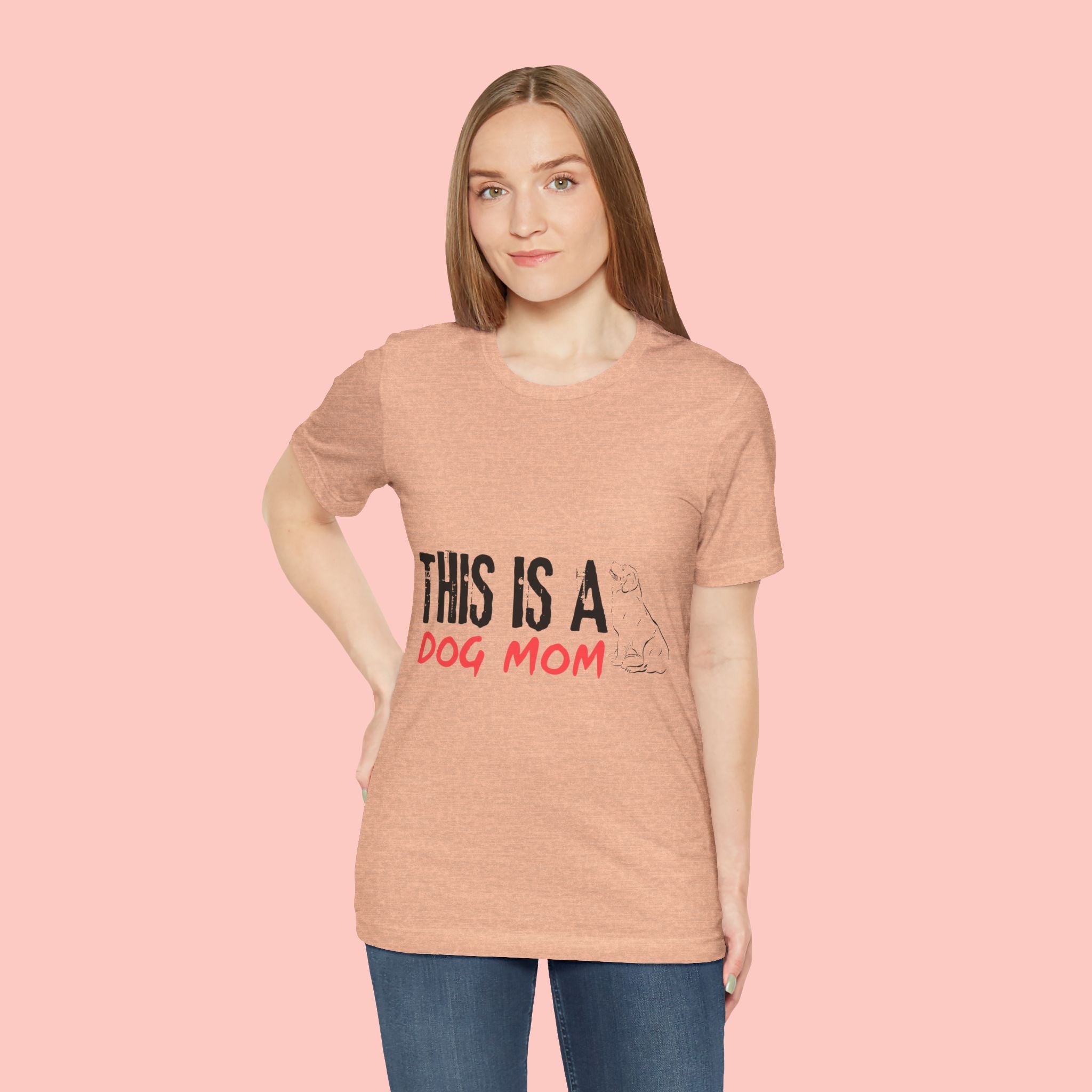 Dog Mom T-Shirt – "This Is A Dog Mom" Graphic Tee