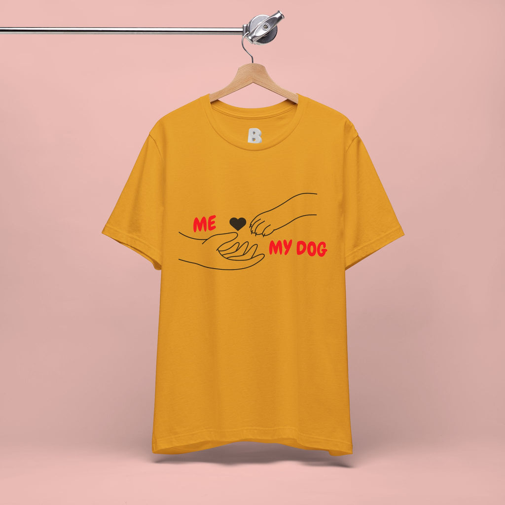 T-Shirt — "Me  My Dog" Minimalist Paw & Hand Illustration